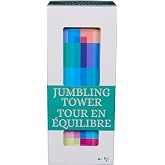 Spin Master Games Color Classics Jumbling Tower Stacking Game | Classic Stacking &amp; Balancing Fun, Remove Colorful Blocks Without Toppling The Tower, For 2 or More Players, Ages 8 &amp; Up