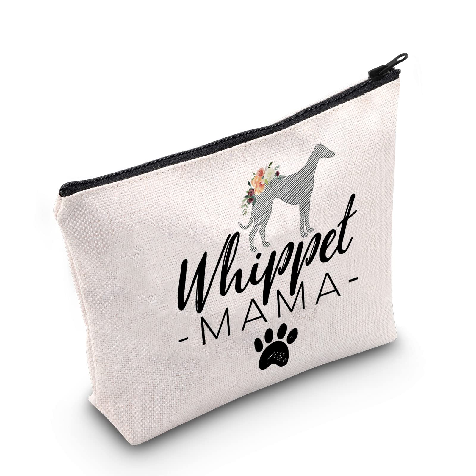 Whippet Dog Owner Gift for Her Whippet Lover Gift Whippet Mom Makeup Bag (Whippet Mama UK)