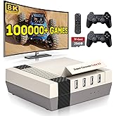 Kinhank Retro Game Console with 100000+Games,Super Console CUBE X3 Video Game Console with EmuElec 4.5/Android 9/CoreE,8K Output,2.4+5G,BT 4.0,Emulator Console Compatible with Most Emulators,Best Gift