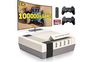 Kinhank Retro Game Console with 100000+Games,Super Console CUBE X3 Video Game Console with EmuElec 4.5/Android 9/CoreE,8K Out