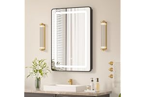 20x28 Medicine Cabinet with Mirror and Lights, Bathroom Mirror Cabinet with Memory Function, Anti-Fog, Surface Mount or Reces