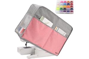 FINESUN Sewing Machine Cover,for Brother, Singer, Bernina and Most Machines (Pink)