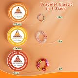 Alyvisun 6 Pcs Clear Elastic Bracelet String 0.5mm 0.8mm 1.0mm TPU view 2