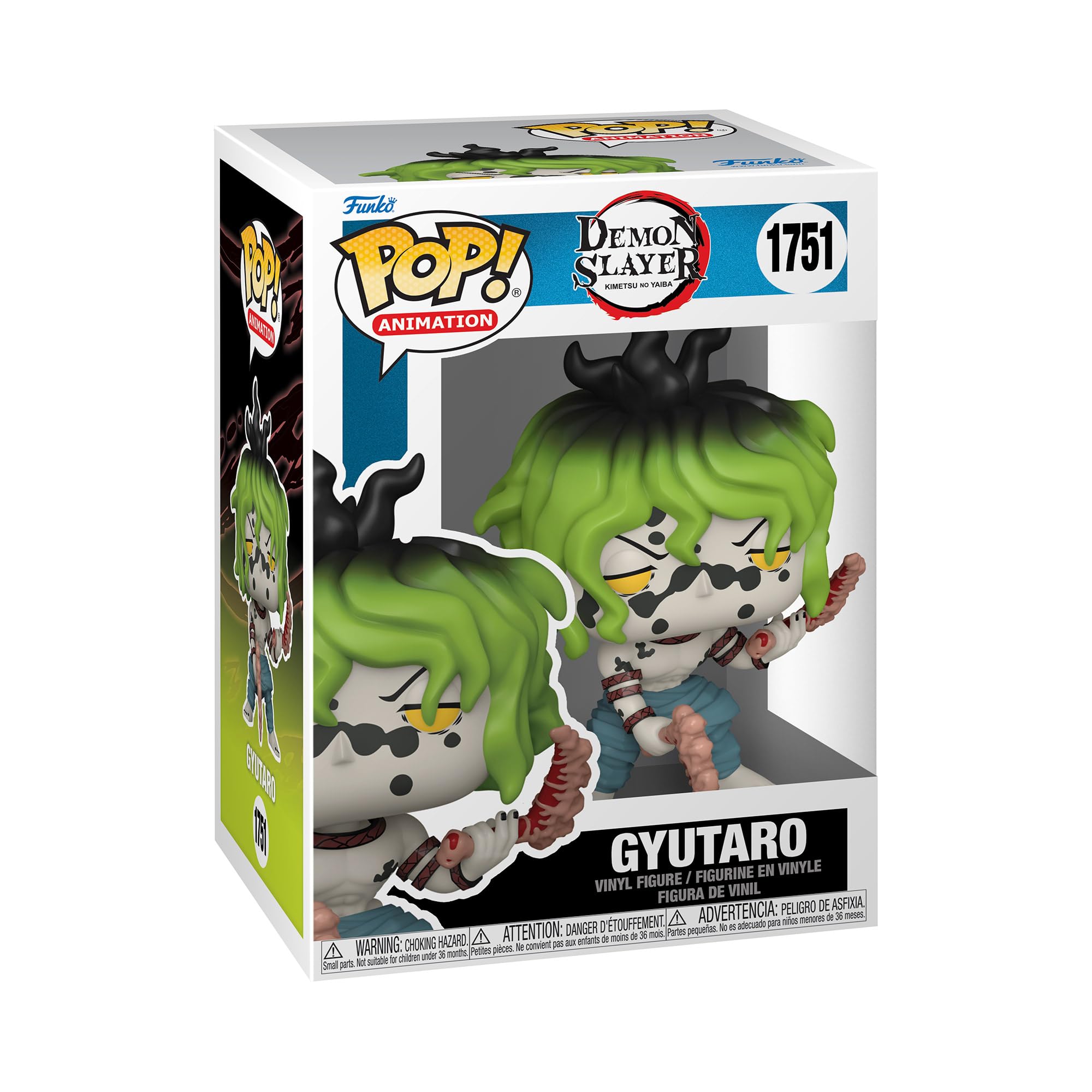 Funko Pop! Animation: DS - Gyutaro - Demon Slayer - Collectable Vinyl Figure - Gift Idea - Official Merchandise - Toys for Kids & Adults - Anime Fans - Model Figure for Collectors and Display