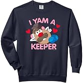 Mr. Potato Head Valentine's Day I Yam A Keeper Hearts Vintage Comfort Colors Adult Sweatshirt