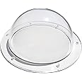 SUPREMETECH Acrylic Dome/Plastic Hemisphere - Clear - 4" Diameter, 1/2" Flange with Pre-Drilled Holes