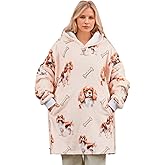 Huglanket Cavalier King Charles Dog Gifts, Blanket Hoodie for Cavalier King Charles Dog Lovers, Gift Ideas for Christmas, Birthday, Mother's Day