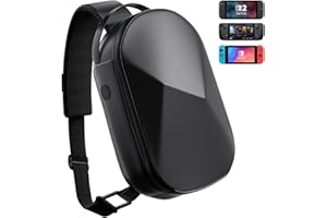 ANNAPRO Carrying Case for Steam Deck/ROG Ally/Nintendo Switch, Shockproof Hard Shell Case for AC Adapter, Steam Deck Docking 