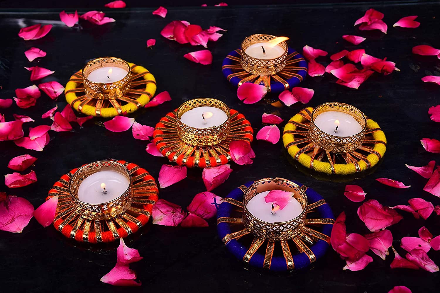 Buy BK Creation Handmade Decorative Tea Light Holder for Diwali