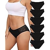 LEVAO Womens Cotton Bikini Panties Soft Stretch Ladies Panty Low Waist Multipack Stretch Cheeky Underwear S-2XL