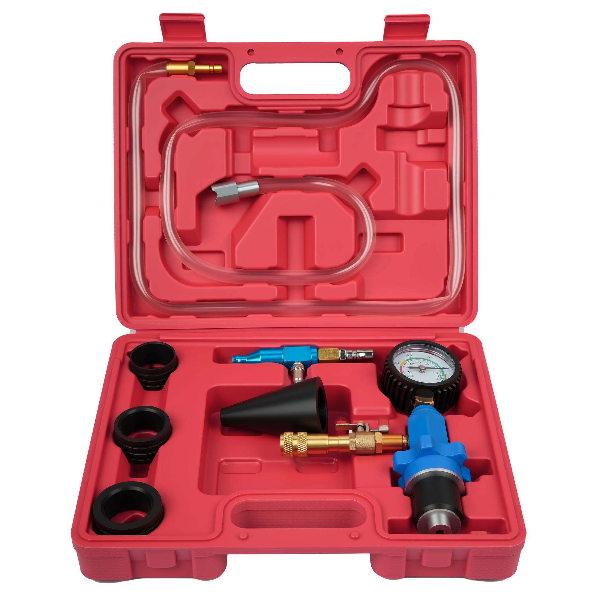 Photo 1 of *MISSING PARTS*
DAYUAN Cooling System Vacuum Purge Radiator Coolant Refill Tool Kit, Automotive Water Tank Pneumatic Vacuum Antifreeze Change Filler Set, with 4 Sizes Adapter Hose for Car Van SUV Truck