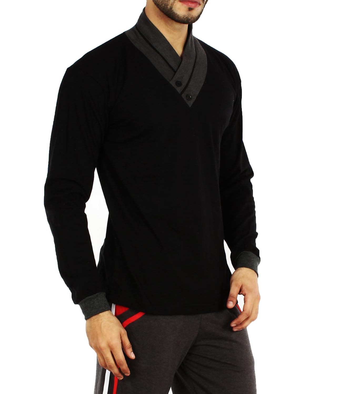 v3squared men's cotton v neck t-shirt ($p-v3squared0s_x-small)