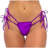 BodyZone Women's Adjustable Side Tie Bottom, Purple