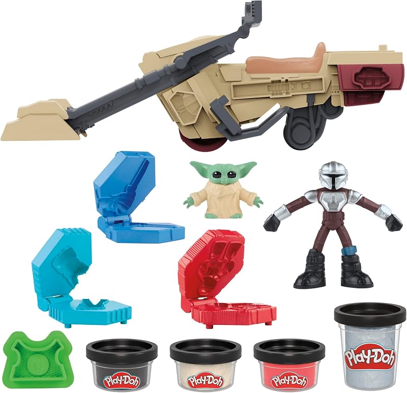 , Star Wars: Il MANDALORIANO, playset con Speeder di Lancio