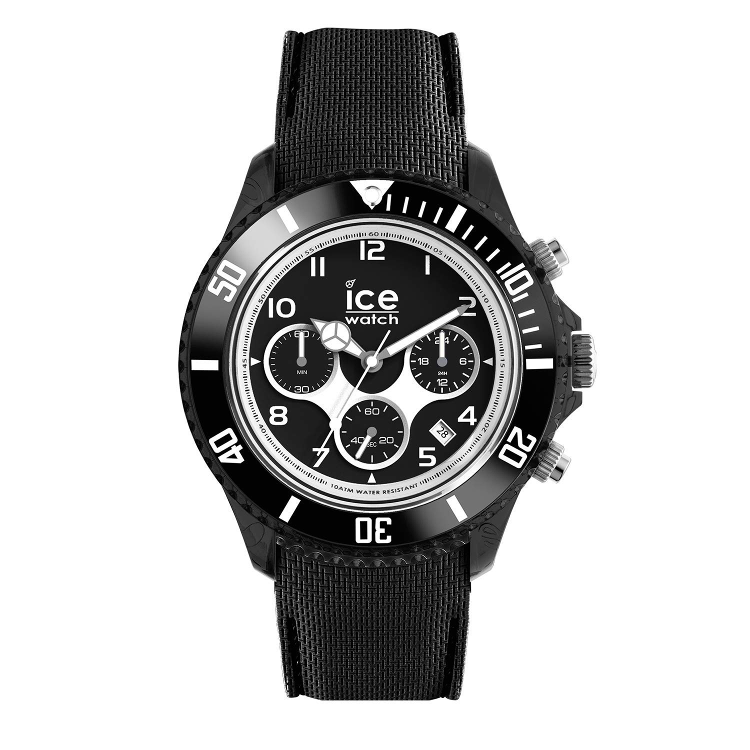 Ice-Watch - ICE Dune Black - Men's Wristwatch with Silicon Strap - Chrono - 014216 (Large)