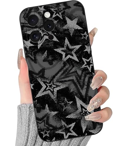 Amazon.com: Lovmooful for iPhone 16 Pro Max Case Cute Star Black