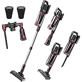 Coolsuck Cordless Vacuum Cleaner, 45KPa 500W 50Mins Vacuum Cleaner for Home, Anti-Tangle Stick Vacuum with Scented Tablet, Upgraded Dust Cup Scraping, Pet Hair/Carpet/Floors