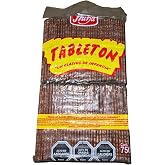 Tableton Fruna, 650 grams of Chilean cookies covered with chocolate, yellow, 12x8x3 inches