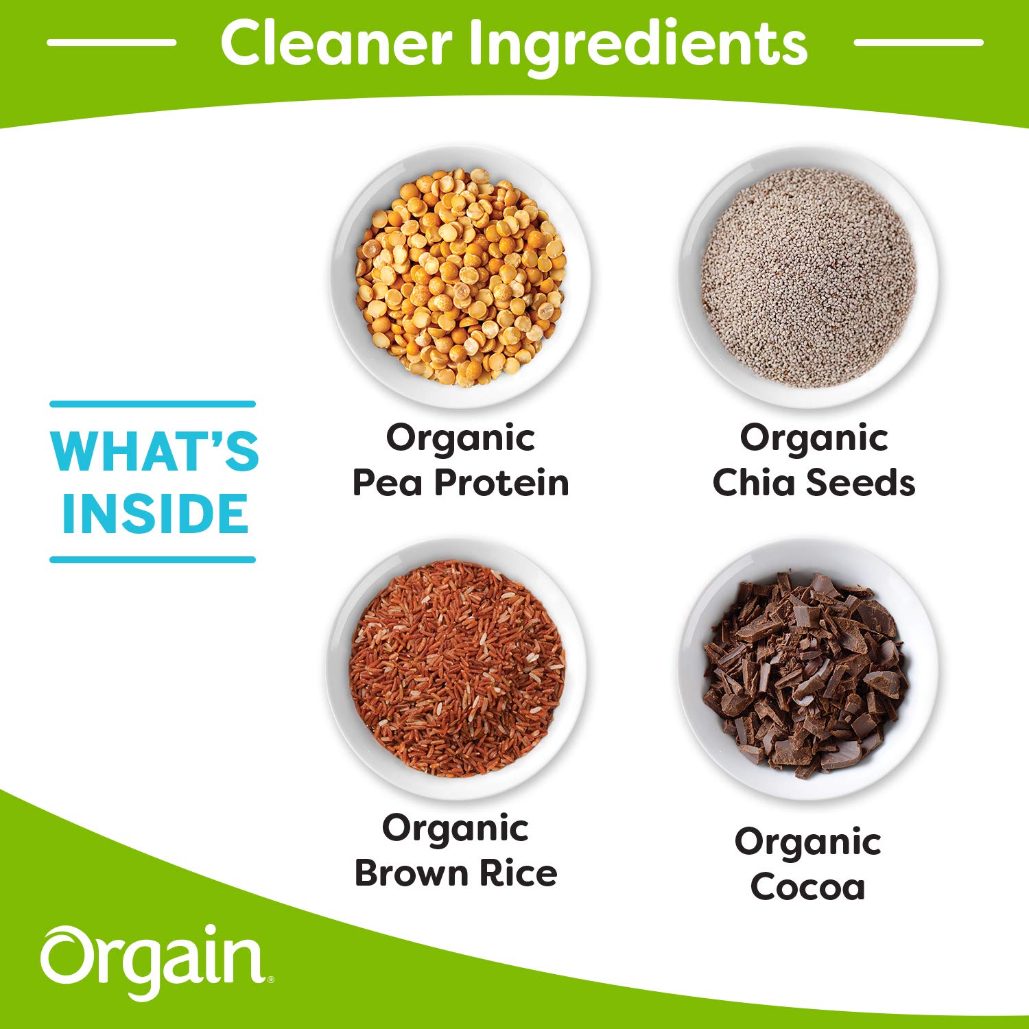 Orgain Organic Plant Based Protein Powder, Creamy Chocolate Fudge - Vegan, Low Net Carbs, Non Dairy, Gluten Free, Lactose Free, No Sugar Added, Soy Free, Kosher, 2.03 Pound (Packaging May Vary): Prime Pantry