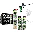 Sprayman Spray Foam Insulation Kit (480 Sq.Ft.) - Closed Cell Polyurethane Expanding Foam Sealant, Thermal & Acoustic Protection for Wall and Attic - Gun & Cleaner Included, 27.1 oz, 24 Pack