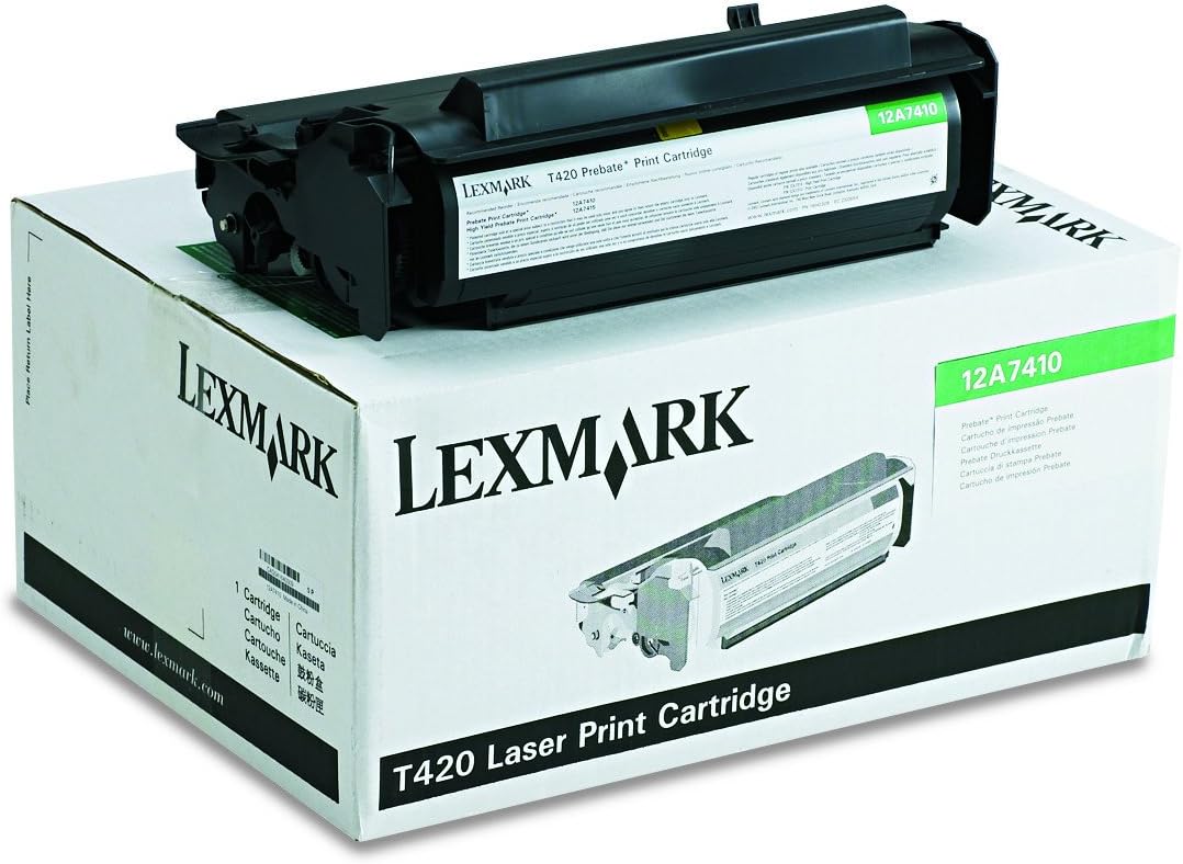 Lexmark 12A7410 Toner, 5000 Page-Yield, Black
