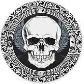 Personality Skull Design Round Gaming Mouse Pad (7.87 inch x 7.87 inch) | Non-Slip Rubber Round Mouse Pad，Personality Skull Design Round Gaming Mouse Pad (7.87 inch x 7.87 inch)
