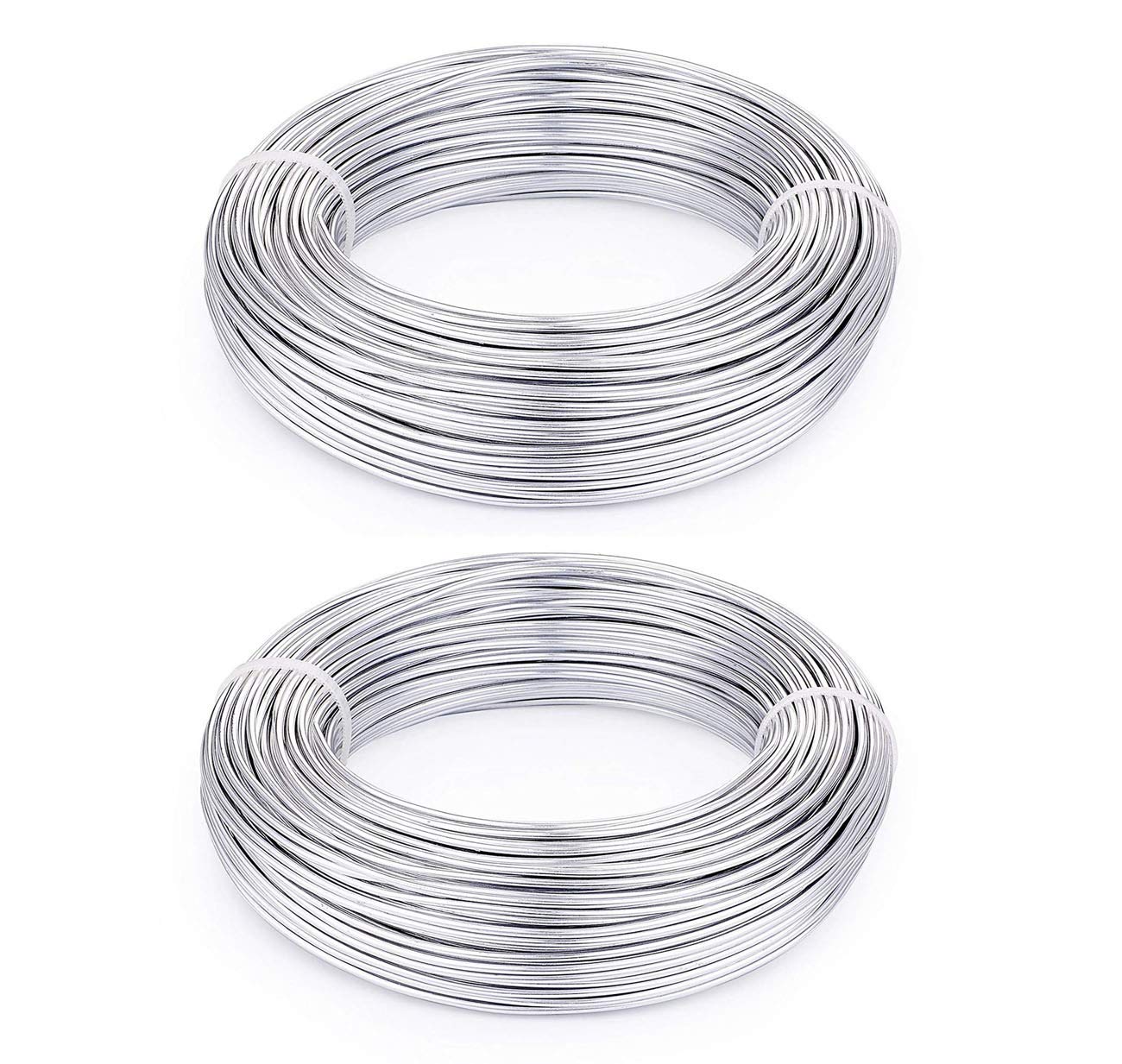 Aluminium Wire Rolls 10m Bendy Craft Silver Wire for Jewelry Making,DIY Sculpture,Modelling Making and Crafts (Sliver, Diameter-1.5mm)