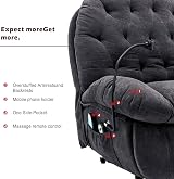 Merax Power Lift Recliner Chair with Heat & Massage for Seniors - Grey view 7