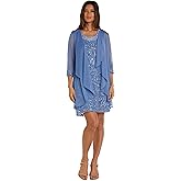 R&M Richards Womens Gleaming Grace Lace Ensemble