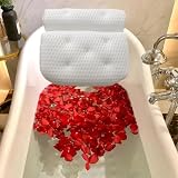 AIBAOBAO Bath Pillow for Head Neck Shoulder 4D Air Mesh 7 Suction Cups Hot Tub view 2