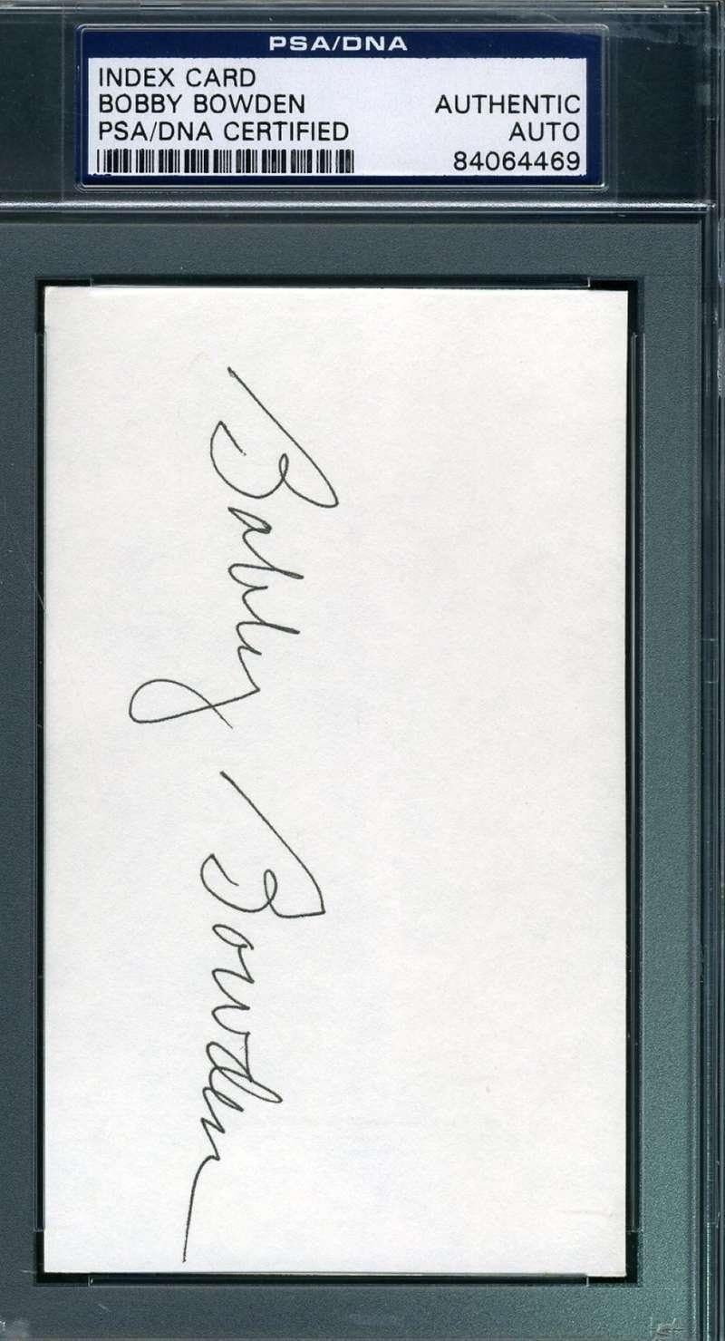 bobby bowden signature