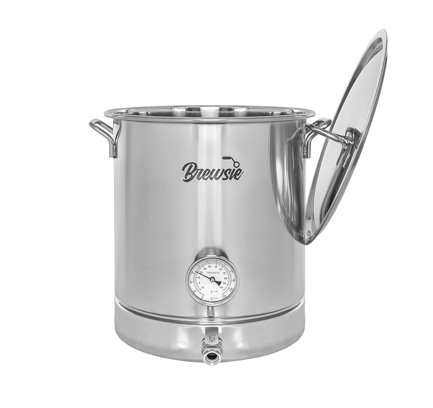 BREWSIE Stainless Steel Home Brew Kettle w/Dual Filtration 8 Gal/ 32 QT