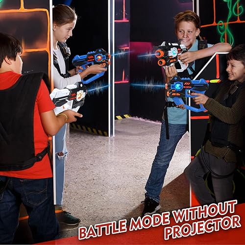 Laser Gun VATOS Infrared Laser Tag Set With Projector Player