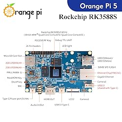 Orange Pi 5 4GB Rockchip RK3588S 8-Core 64 Bit