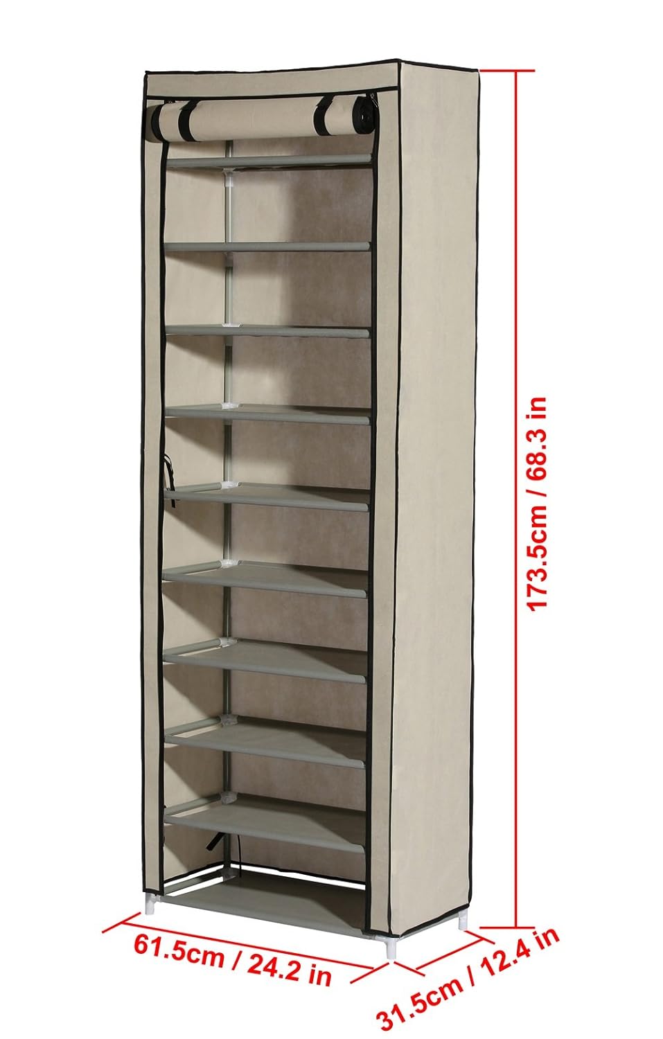 20 pair stackable shoe storage cabinet on Black Mulsh 4 Tier Shoe Rack Shoe Tower Shelf Cabinet Stackable Entryway 20 Pairs Shoe Storage Unit Hallway Furniture Furniture