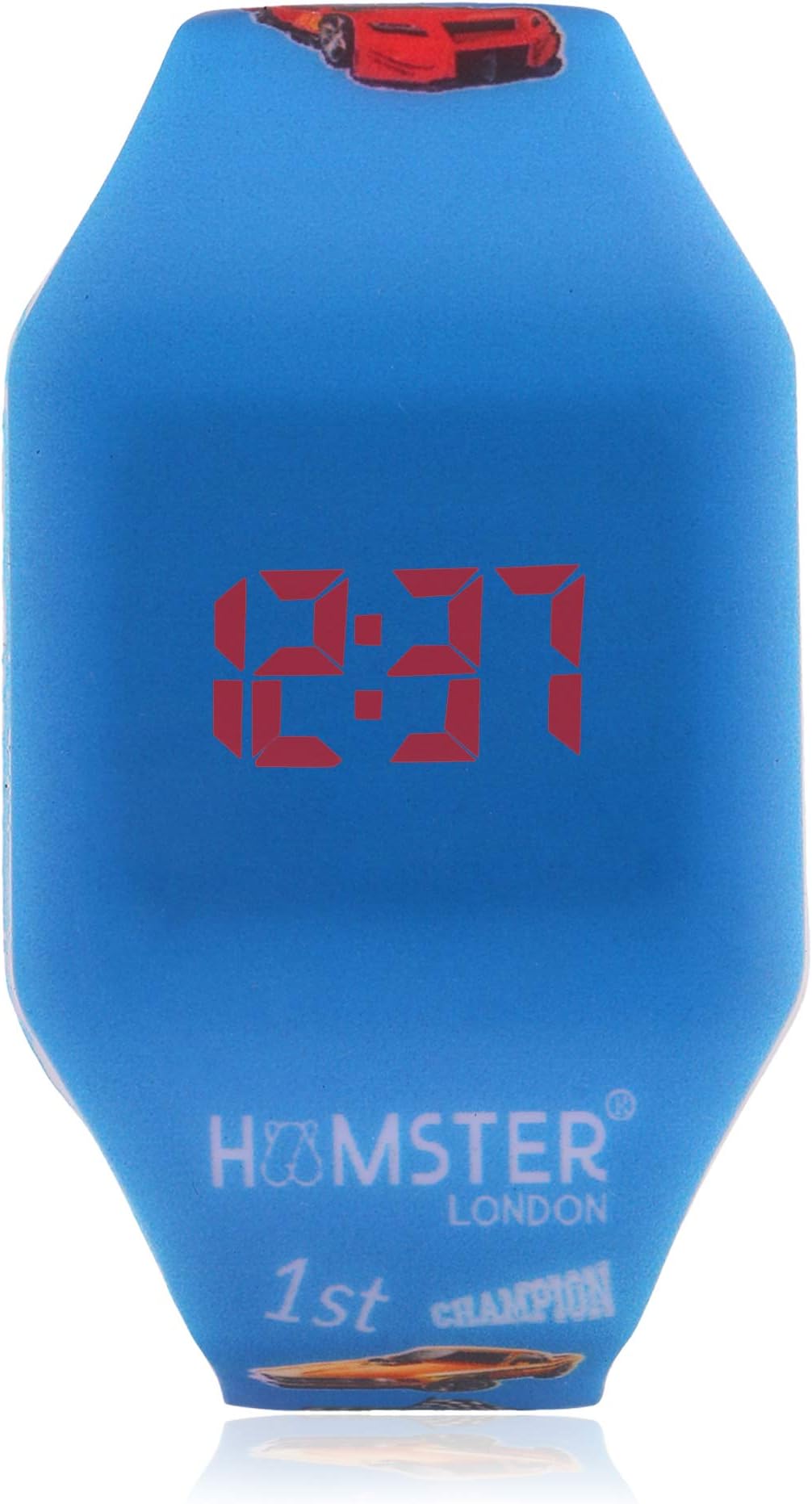 Silicone LED Digital Wrist Watch for Boys (Race Me Blue)