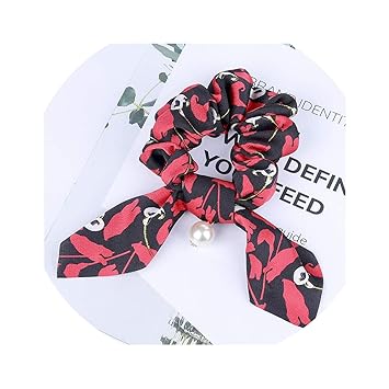 Amazon Com Brave Rosemary Snake Bow Elastic Scrunchies Women