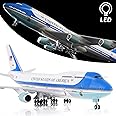 Lose Fun Park 1:130 Scale Large Model Airplane Air Force One Boeing 747 Plane Models Diecast Airplanes with LED Light for Collection or Gift
