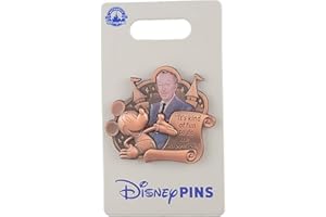 Disney Pin - Walt and Mickey - Quote Scroll - Kind of Fun To Do the Impossible