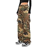 SESERAGI Cargo Pants Women Baggy Streetwear Y2K Drawstring Trousers Wide Leg Pants