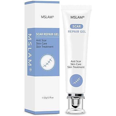 Advanced Scar Removal Gel for Old and New Scars, Acne Scars, Surgery Scars, Scars from Burns, Cuts, and Other Injuries Repair, Face and Body Skin Repair Gel, 20g
