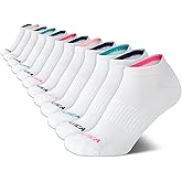 Nautica Womens No Show Socks - 12 Pack Cushioned Moisture Wicking Low Cut Womens Ankle Sock - Breathable Athletic Women Socks