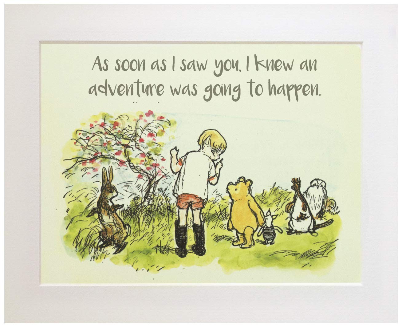 winnie the pooh prints for nursery