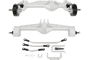 MEUS RACING Cheat Code Capra 1.9 ISO Axles Kit for Axial Capra 1.9 4X4 and DIY SCX10 SCX10 II Upgrades Parts (Silver)
