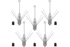 TKHDBF Sputnik Sinkers Fishing Weights Sinkers Surf and Pier Fishing Sinkers Long Tails for Saltwater Fishing Gear Tackle 2oz 3oz 4oz 5oz 6oz