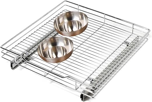 Amazon Com Smart Design 1 Tier Shelf Expandable Roll Out Cabinet