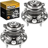Nhsmgt 2X 512327 Rear Wheel Bearing Hub Assembly Compatible with Acura TSX 2004-2008, for Honda Accord Hybrid 2005-2007 with ABS 5-Lug