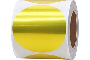 Hybsk Gold Direct Thermal Labels for Shipping, Barcodes, Address, Compatible with Rollo Label Printer & Zebra Desktop Printer