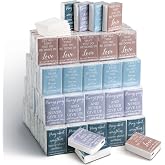 Seajan 120 Pack Christian Travel Tissues 3 Ply Pocket Tissue,Plain Color | Bulk Bible Verse Text, Travel Size Individual Pack, Christian Bulk Gift Pack, Wedding Party Church Charity Homeless Gift