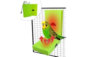NTSUMI Bird Heater 2 Pack 12V 3.3"x6" for Cage Bird Perch Stand Warmer Snuggle Up Fit for African Grey, Parakeets, Parrots, Small Birds, Hamsters, Hedgehogs, Chinchillas and Other Animals